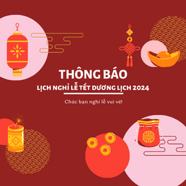 Thông báo lịch hoạt động của Sanitec Việt Nam trong kỳ nghỉ lễ Tết Dương lịch 2024